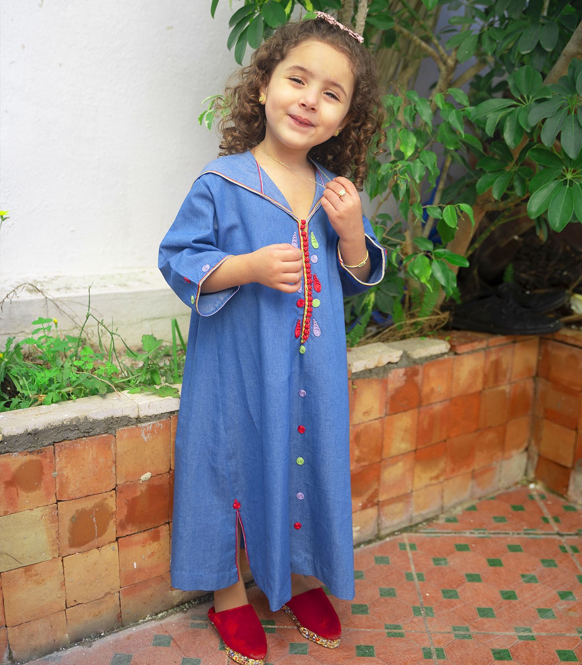 Djellaba fillette Petite Bohémienne | Ô p'tit beldi