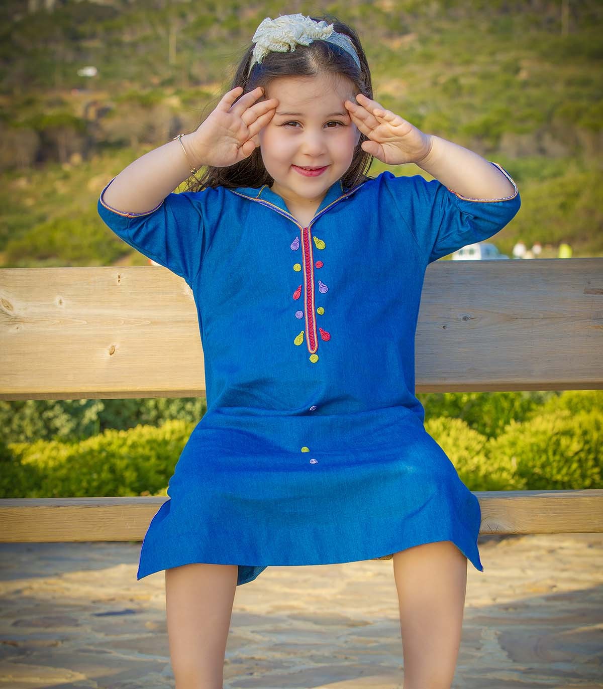 Djellaba fillette Petite Bohémienne | Ô p'tit beldi