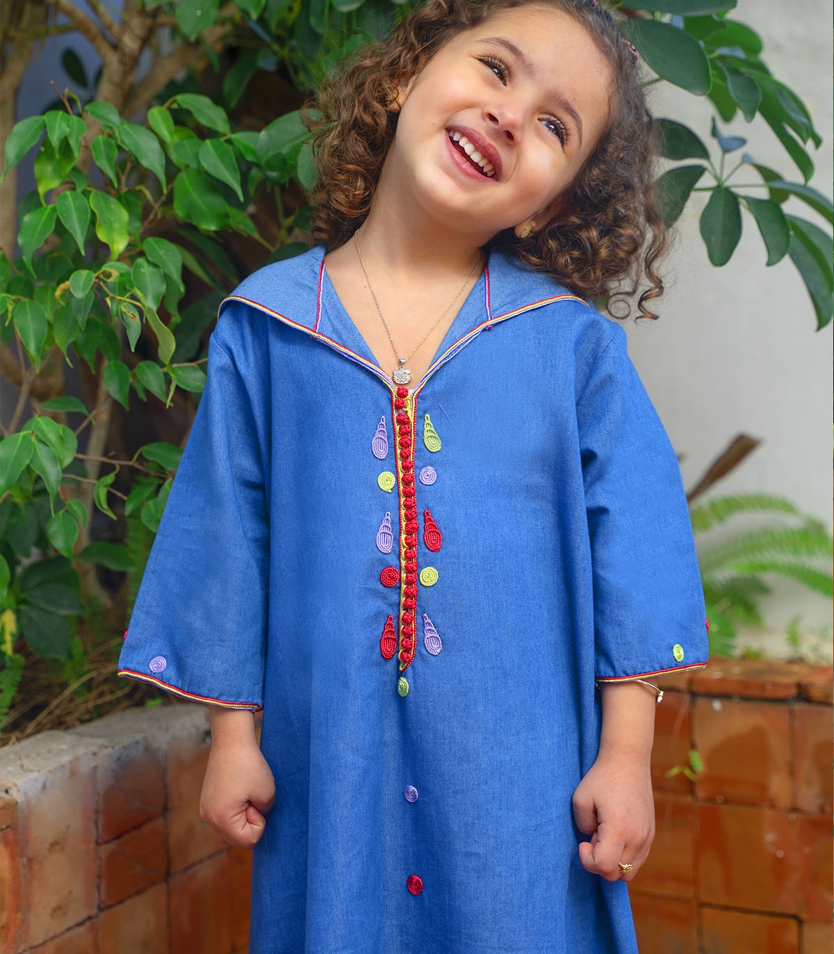 Djellaba fillette Petite Bohémienne | Ô p'tit beldi