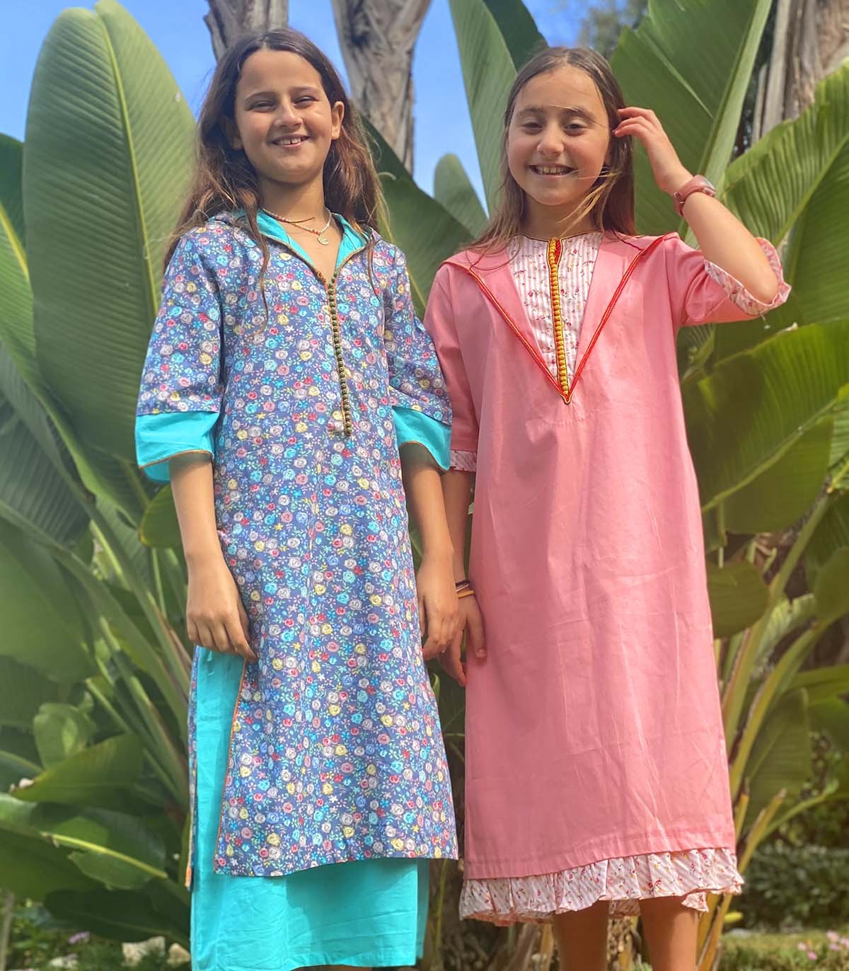 Djellaba Fillette "Fleur de Printemps" | Ô p'tit beldi