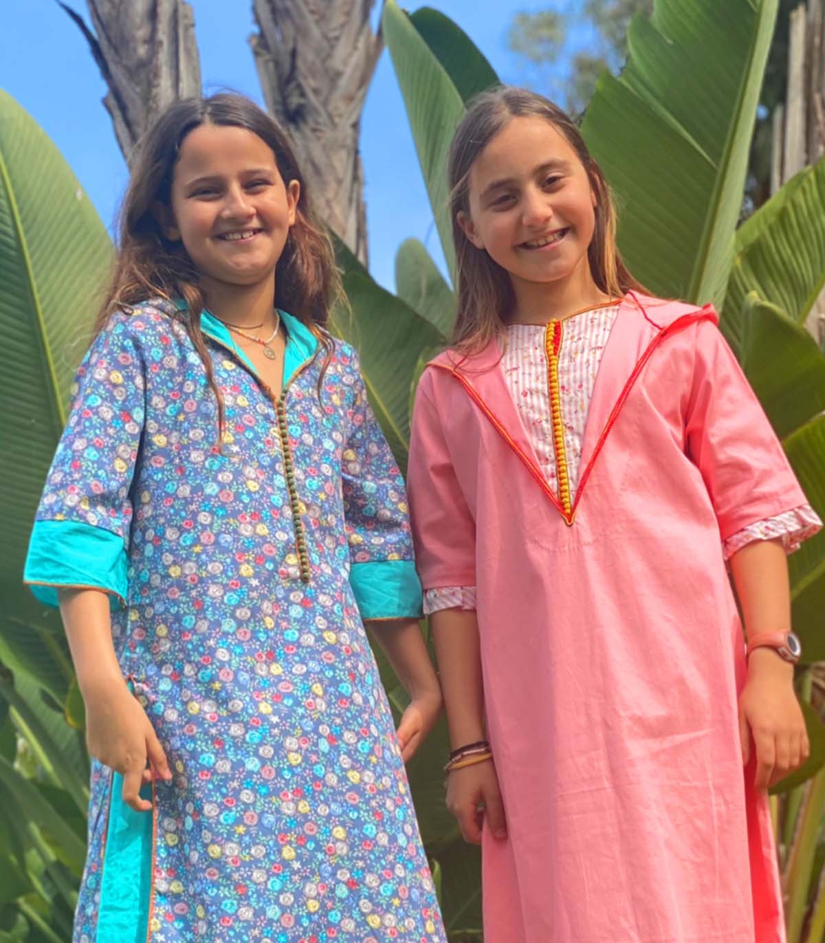 Djellaba Fillette "Fleur de Printemps" | Ô p'tit beldi