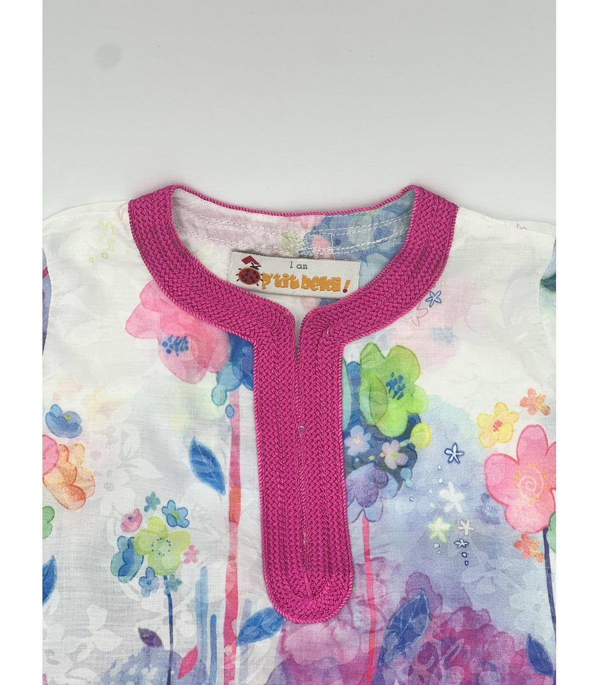 Jabador fillete Imprimé Fuchsia - Élégance Florale | Ô p'tit beldi