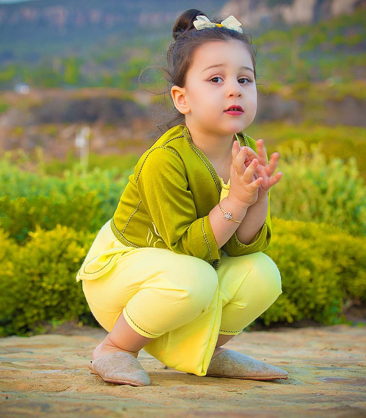Jabador pour fille 3 pièces Petit Éclat Vert
