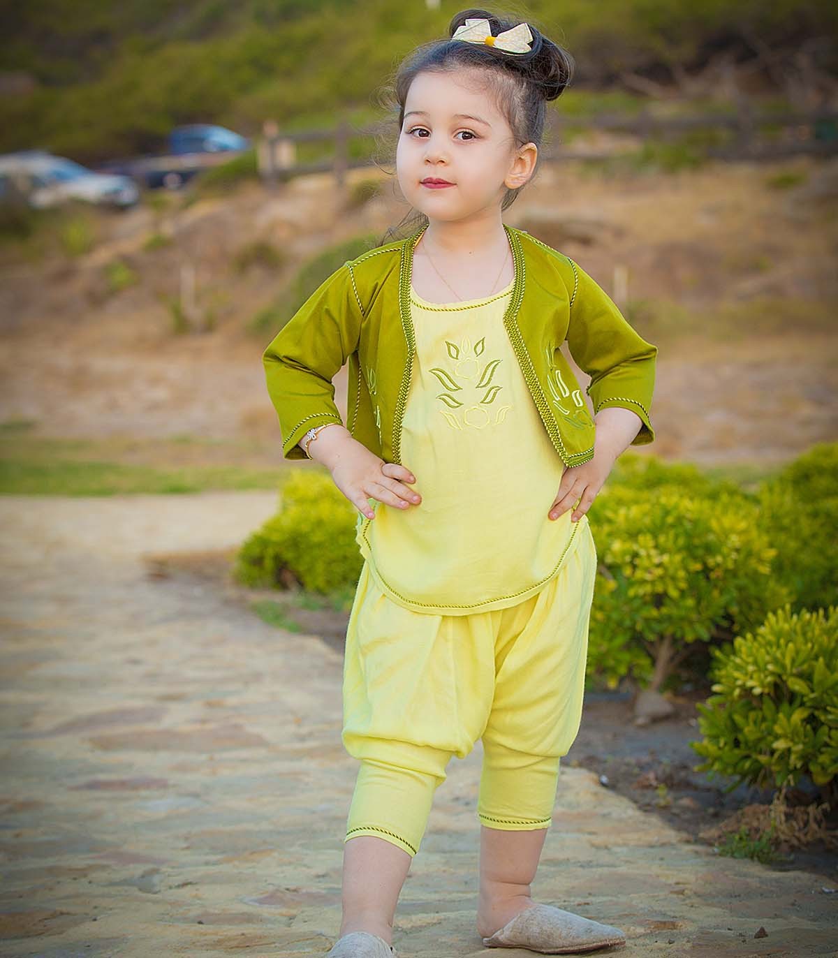 Jabador pour fille 3 pièces Petit Éclat Vert