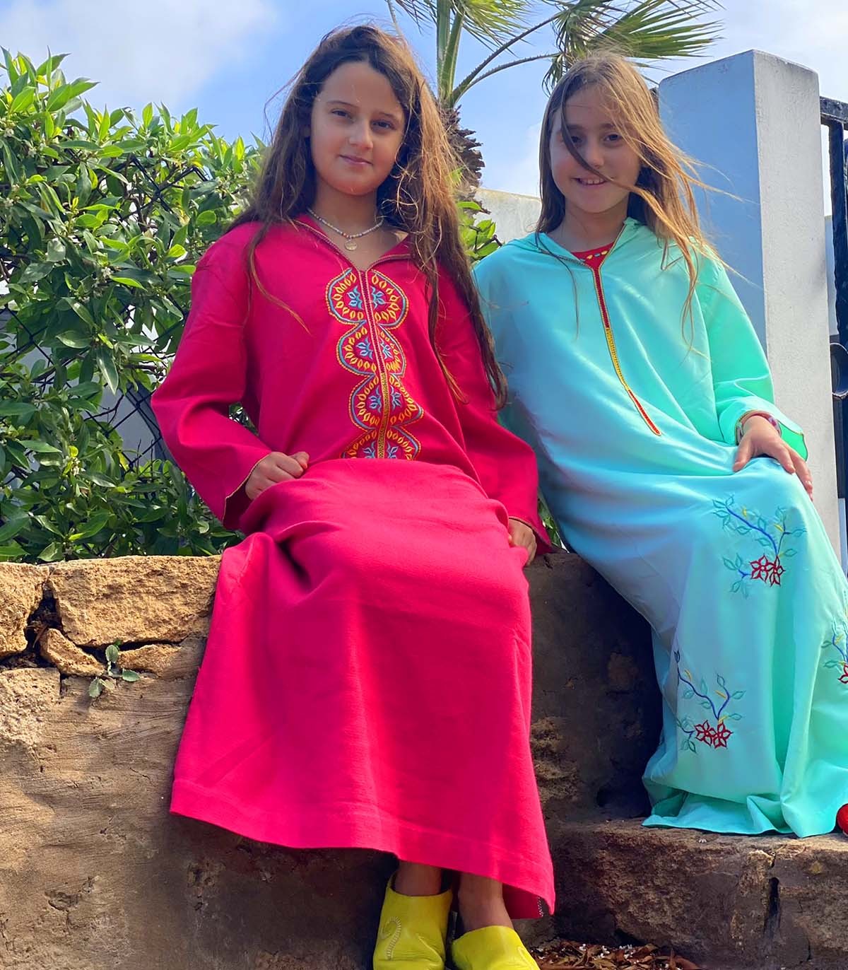 Jellaba Fillette Douce Harmonie | Ô p'tit beldi