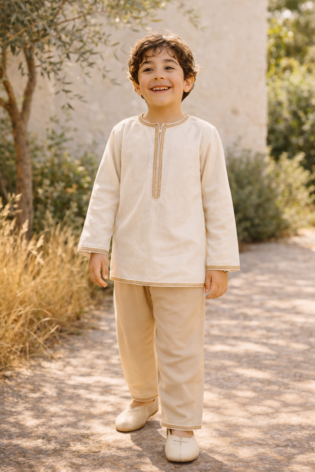 Jabador “Soleil d’Atlas” – Écru & Beige