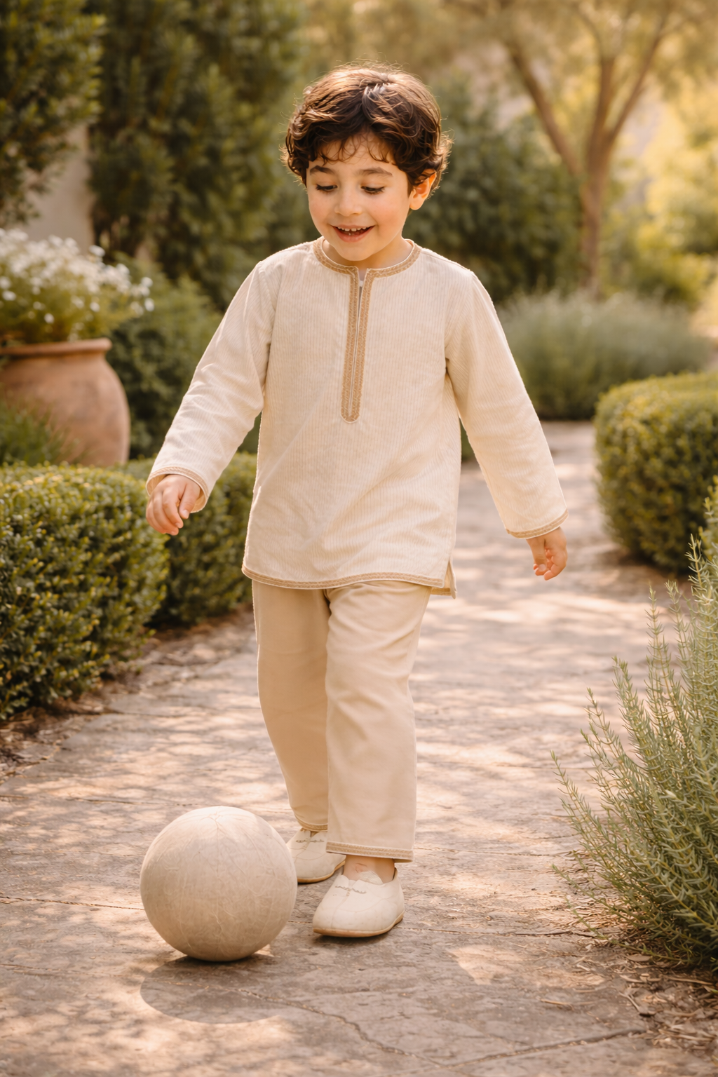 Jabador “Soleil d’Atlas” – Écru & Beige