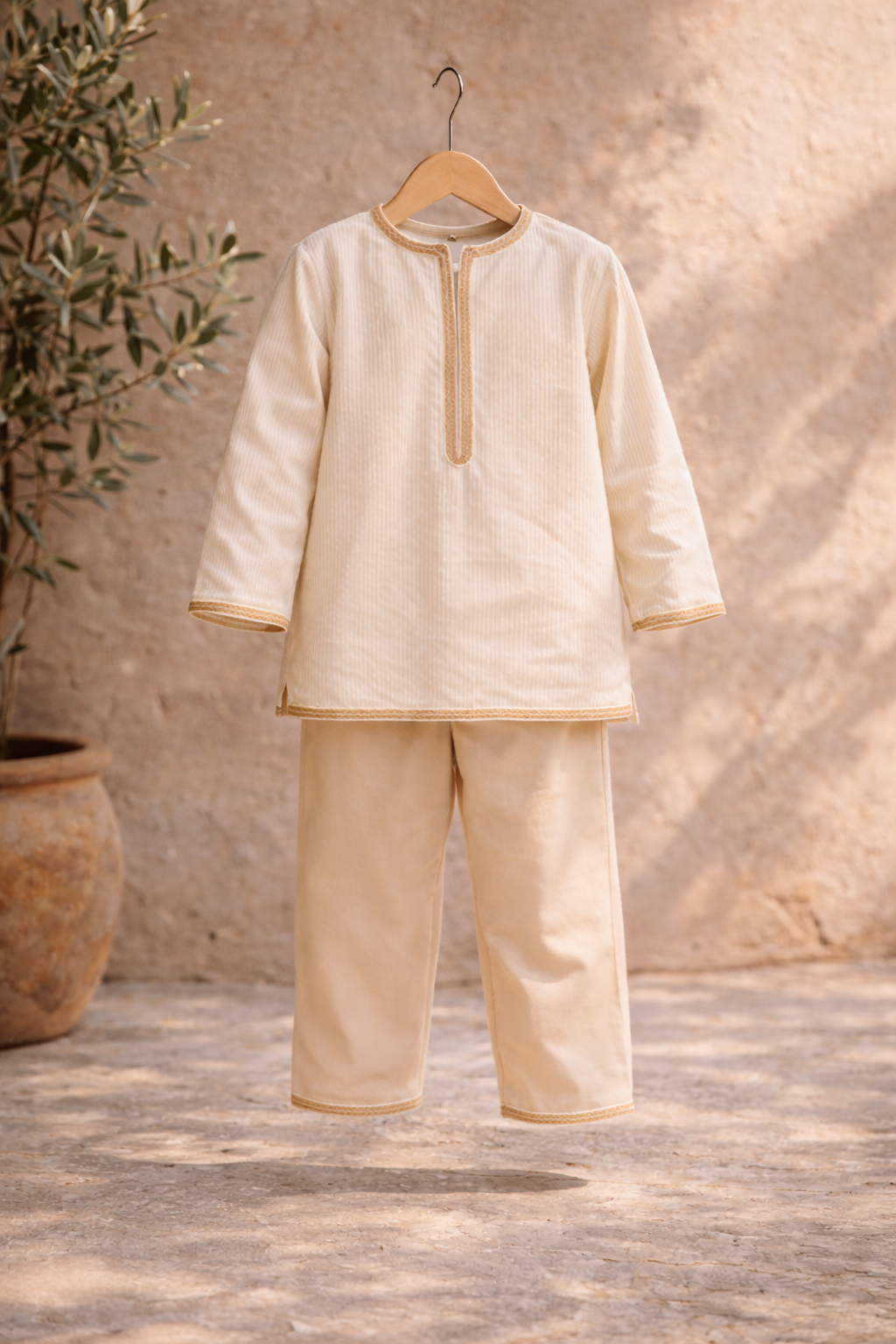 Jabador “Soleil d’Atlas” – Écru & Beige