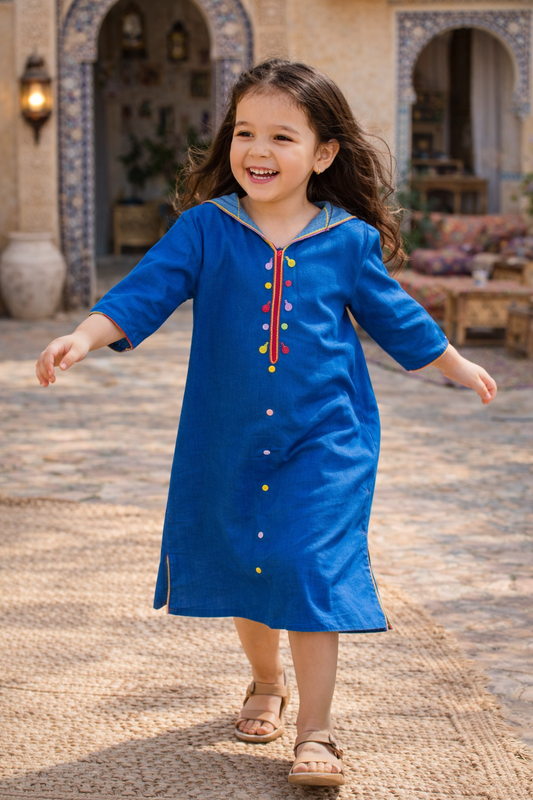 Djellaba fillette Petite Bohémienne | Ô p'tit beldi