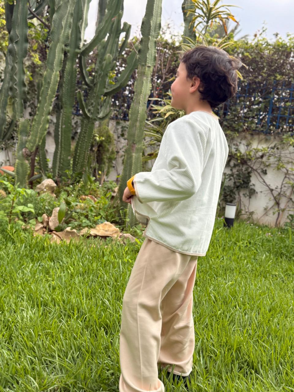 Jabador “Soleil d’Atlas” – Écru & Beige